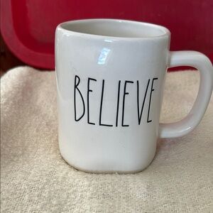 Rae Dunn BELIEVE mug.        NWOT
